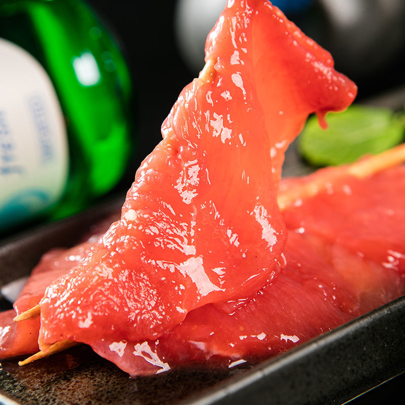 小里脊串560g*2(40支) 骨肉相连烧烤串新鲜冷冻半成品油炸小吃里脊肉