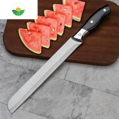 三维工匠水果刀不锈钢刀大号商用专业加长瓜果刀切西瓜刀具家用长款切