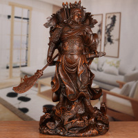 添福运 树脂摆件工艺品家居客酒柜装饰品玄关客厅招财忠义关羽摆件办公室装饰店铺装饰开业礼品乔迁礼品收银台装饰品关公镇宅摆件