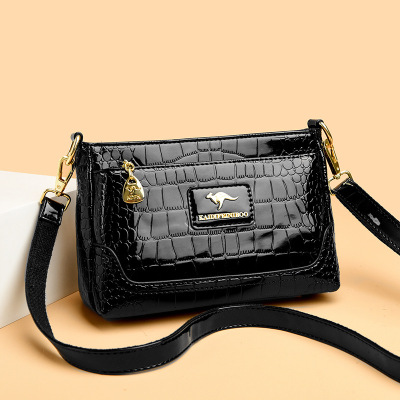 包包女2026新款时尚简约单肩包女欧美复古漆皮女士斜挎包