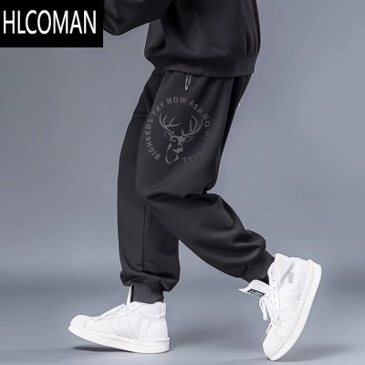 HLCOMAN大码运动裤男加肥加大男裤宽松男款裤子胖子男装休闲男士卫裤