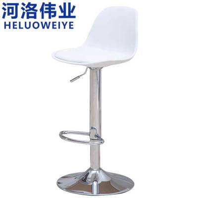 河洛伟业吧台椅 高脚凳 白色个