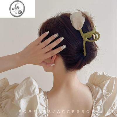 JiMi郁金香抓夹发夹韩国新款交叉鲨鱼夹发饰后脑勺发卡ins百搭头饰