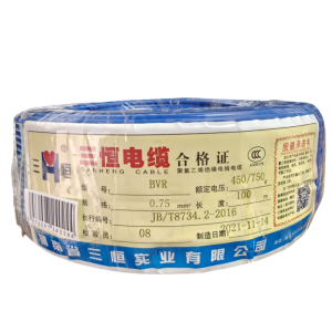 三恒 多芯铜塑线BVR 0.75mm²×100m 卷