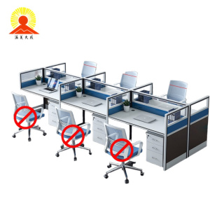 涵美大成 屏枫直台面6人位 3800*1250*1100mm 张