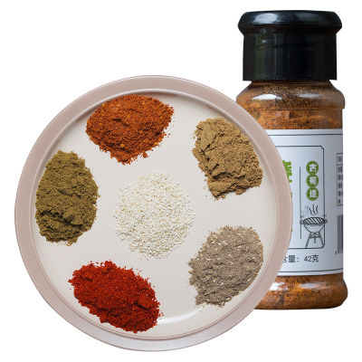 古蜀味道烧烤调料6瓶套装烤肉烤鱼烤羊肉串调味料孜然粉椒盐白胡椒辣椒五香蘸料组合小瓶装