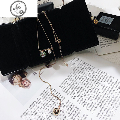 韩版简约个性项链女潮网红气质锁骨链小众设计ins装饰冷淡风颈饰 JiMi