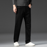 金盾(KIN DON)牛仔裤男直筒宽松冬季厚款新款休闲加大码肥佬裤男士潮流长裤子