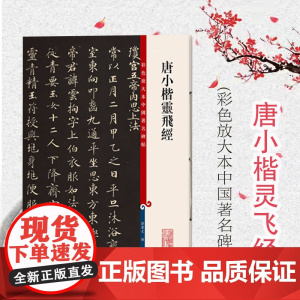 唐小楷灵飞经(彩色放大本中国著名碑帖) 孙宝文 书法碑帖 上海辞书 世纪出版 图书籍