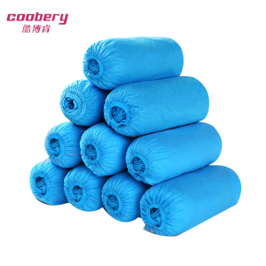 酷博睿(coobery) 一次性无纺布鞋套100只装 加厚耐磨脚套 蓝色