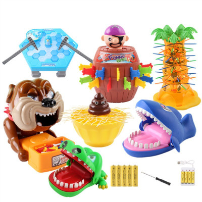 咬手指鳄鱼大王玩具按牙齿大嘴巴鲨鱼咬手指儿童聚会创意整蛊玩具整蛊7件套+4件套+充电装