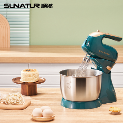 顺然(SUNATUR)304不锈钢打蛋器和面机电动台式手持两用 SRZ-1057