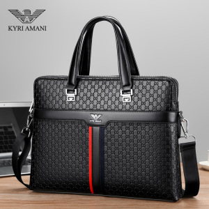 MKJ2022新款男包商务手提包牛皮横款男士包包单肩包斜挎包休闲公文包男皮包