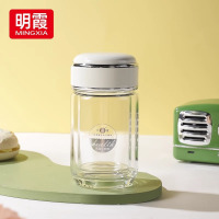双层玻璃水杯女生小容量迷你高颜值果茶2025新款加厚个人户外运动专用杯子220ml