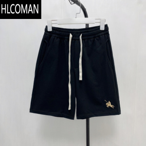 HLCOMANB25-1 男士夏季棉质休闲中裤运动松紧腰五分裤短裤子