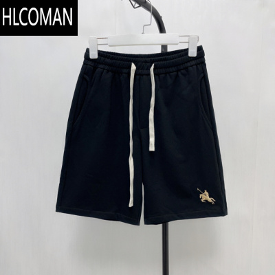 HLCOMANB25-1 男士夏季棉质休闲中裤运动松紧腰五分裤短裤子