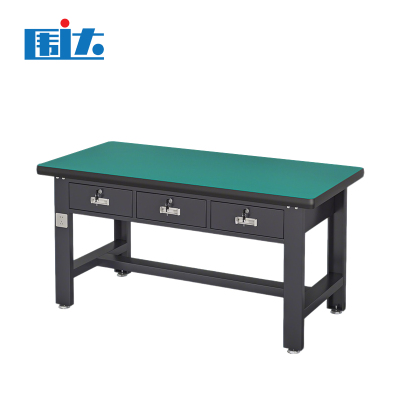围达 重型钳工台工具桌 150*75*80cm三抽 张