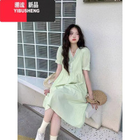 YIBUSHENG2024季女小香风长裙女士连衣裙