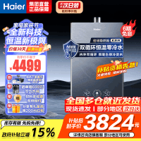 海尔(Haier)16升燃气热水器天然气双循环零冷水储热恒温舱五段微火控温密闭稳燃舱JSQ31-16KN7SFRAGU1