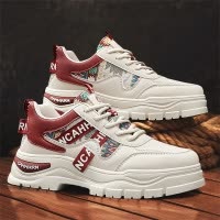 男鞋2026春季新款低帮马丁鞋男式时尚厚底防滑舒适男鞋休闲运动鞋