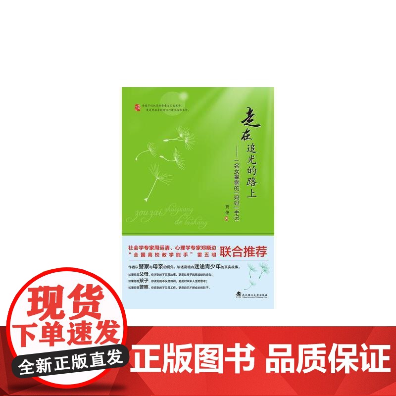 走在追光的路上——一名女警察的“妈妈”手记 贾俊 武汉理工大学出版社 正版书籍