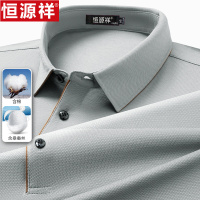 恒源祥长袖T恤中年男士爸爸装休闲商务桑蚕丝春秋上衣体恤polo衫