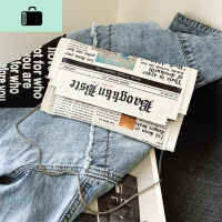 高级感小包包女2020新款潮时尚洋气信封包学生韩版手拿单肩斜挎包NEW LAKE 白色女斜挎包