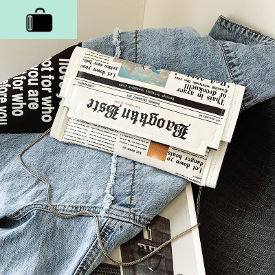 高级感小包包女2020新款潮时尚洋气信封包学生韩版手拿单肩斜挎包NEW LAKE 白色女斜挎包