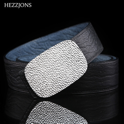 赫泽琼斯HEZZJONES鲨鱼皮皮带定制纯银扣腰带商务绅士文玩皮带青年腰带奢侈品皮带进口鲨鱼皮+纯银扣