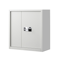 湘渭指纹电子保密柜钢制密码文件柜档案柜矮柜资料柜办公柜单节白色国保指纹