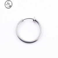 JiMi耳夹钛钢耳环男士潮流无耳洞嘻哈冷淡风高级感无洞假个性耳扣单只