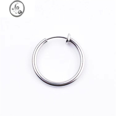 JiMi耳夹钛钢耳环男士潮流无耳洞嘻哈冷淡风高级感无洞假个性耳扣单只