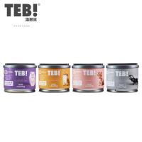 湯恩貝(TEB!)汤恩贝CC系列猫奶糕幼猫罐头母猫孕猫营养慕斯奶昔195g猫咪零食猫狗罐头猫零食*4罐