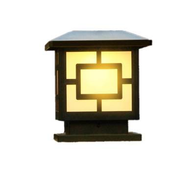 荣的太阳能围墙中式柱头灯25*25cm/个