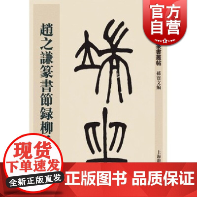 赵之谦篆书节录柳氏叙训/清代名家篆书丛帖 孙宝文 将北碑的直入平出和折锋等用笔方法运用于篆书书写 书法篆刻 上海辞书 世