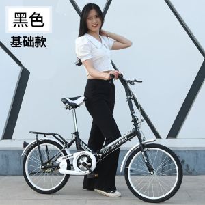 折叠自行车女男免安装免充气大学生青少年20寸22寸单车通勤