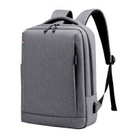 安居先森 B059 02系款 商务双肩包42*30*12cm防水雪花牛津布灰色