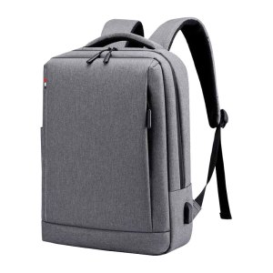 安居先森 B059 02系款 商务双肩包42*30*12cm防水雪花牛津布灰色 灰色 15寸