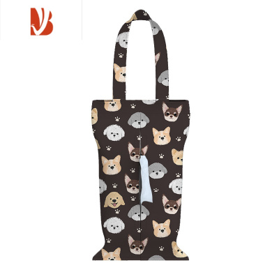 三维工匠车载悬挂纸巾盒纸巾袋挂式车用抽纸盒悬挂纸巾包汽车内收纳 C