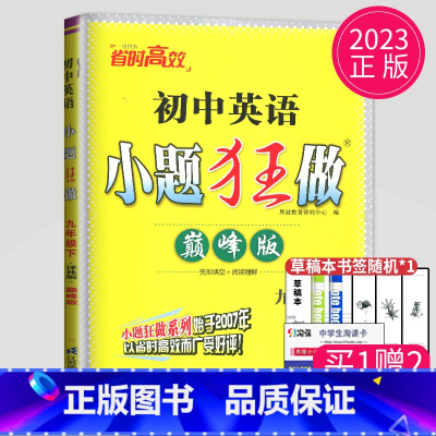 英语 九年级下 译林 巅峰版 [正版]2024小题狂做九年级上册下册数学语文英语物理化学九上提优版巅峰版苏科版苏教江苏9