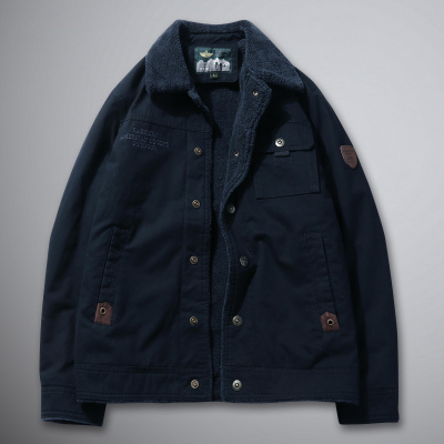 NEWLAKE2020新款冬装加绒外套男士加厚棉服保暖冬季毛领棉衣男装短款棉袄棉衣