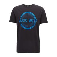 HUGO BOSS休闲棉质印花短袖T恤圆领百搭男装