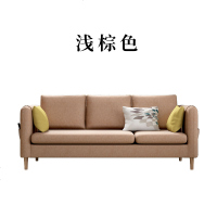 北欧布艺沙发 经济型小户型沙发客厅组合L型三人位布沙发整装简约