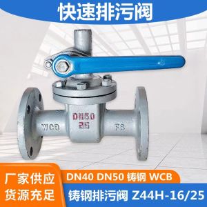 中锦科技 铸钢快速排污阀 DN32 台