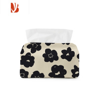 三维工匠北欧ins花花抽纸盒家用客厅轻奢创意纸巾盒简约桌面布艺收纳盒AD 大花花-大号