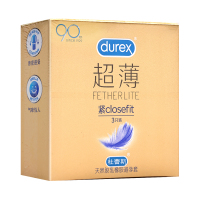 杜蕾斯天然胶乳橡胶避孕套(紧型超薄装)3只装