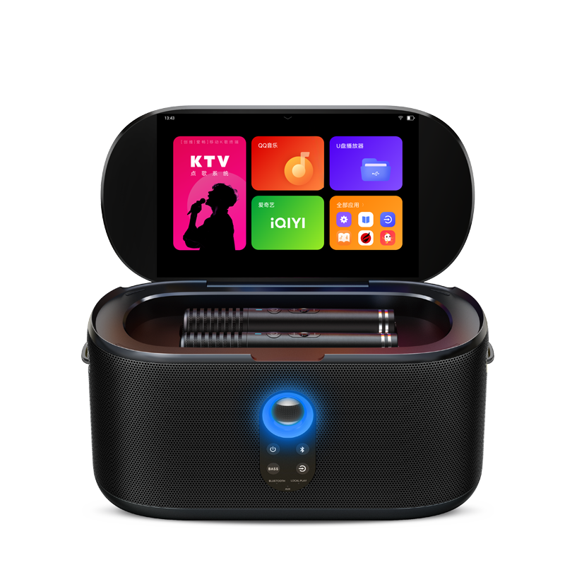 创维K50移动K歌机 智能蓝牙音箱 无线麦克风 正版K歌软件 高清IPS屏幕