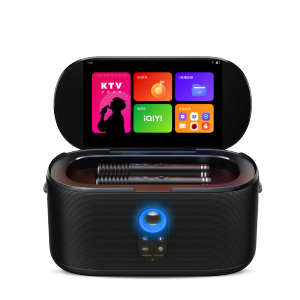 创维K50移动K歌机 智能蓝牙音箱 无线麦克风 正版K歌软件 高清IPS屏幕 黑色