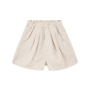 [1件5折价:70]米喜迪mecity童装夏女童前收褶橡筋梭织舒适短裤女青春