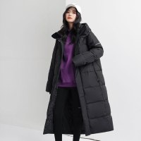JEEP SPIRIT吉普男女情侣版加厚长款羽绒服日韩风明星同款过膝外套保暖冬装大衣